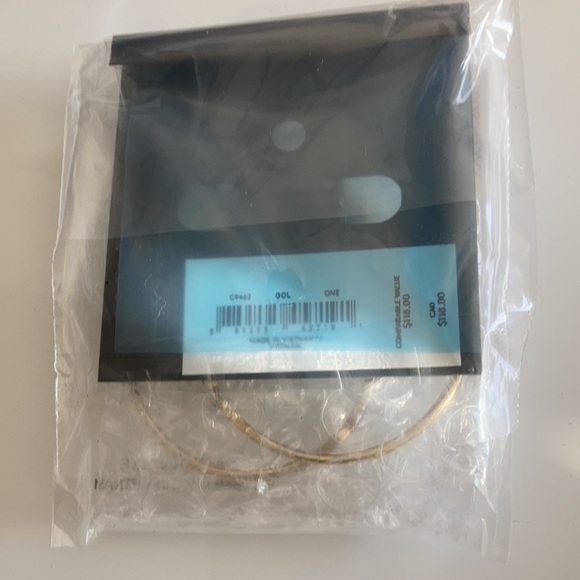 Coach Signature Script Hoop Earrings - Picture 5 of 5